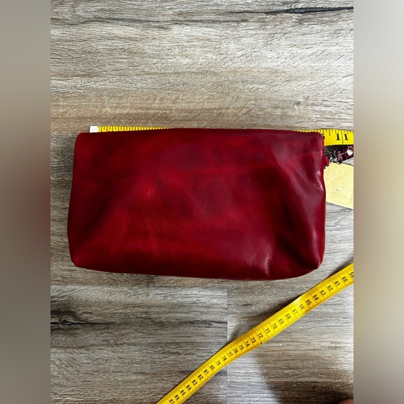Patricia Nash NWT Wristlet Clutch Folding Expandable Ruby Red Leather VALERIE - Picture 10 of 11